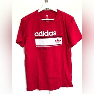 Adidas Red Cotton Tee
